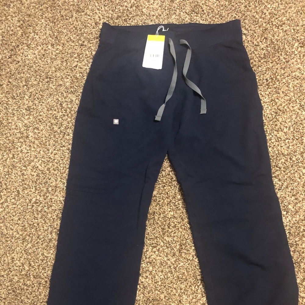 Navy blue fig scrub pants
